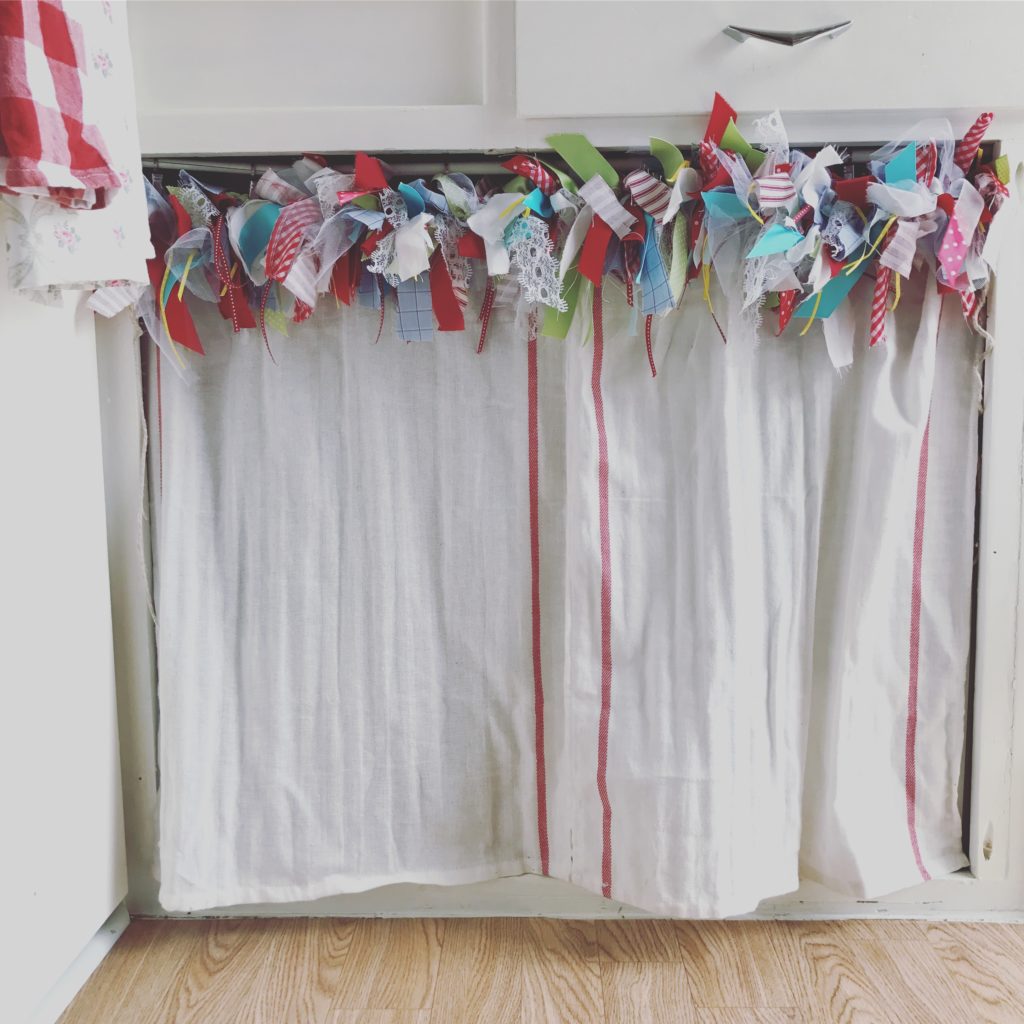 DIY Tea Towel Curtains