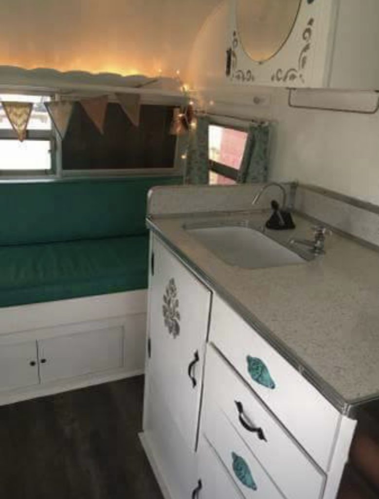 vintage trailer interior
