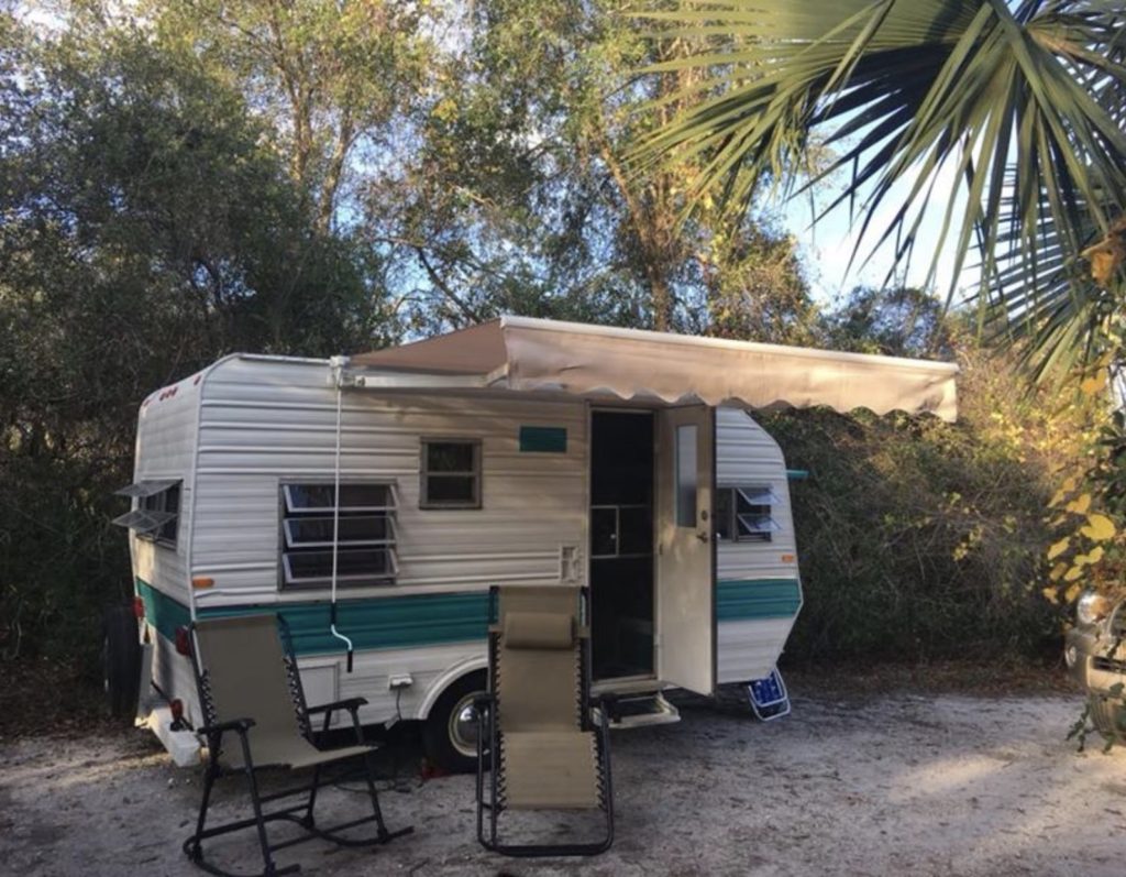 vintage camper in florida