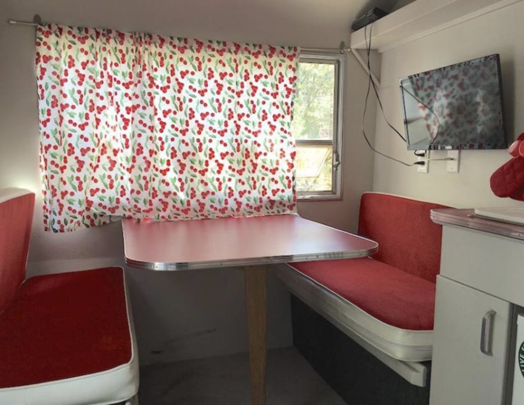 vintage trailer interior