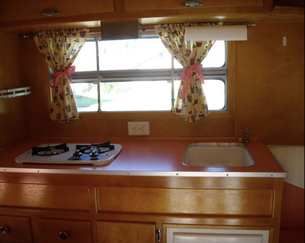 vintage trailer kitchen