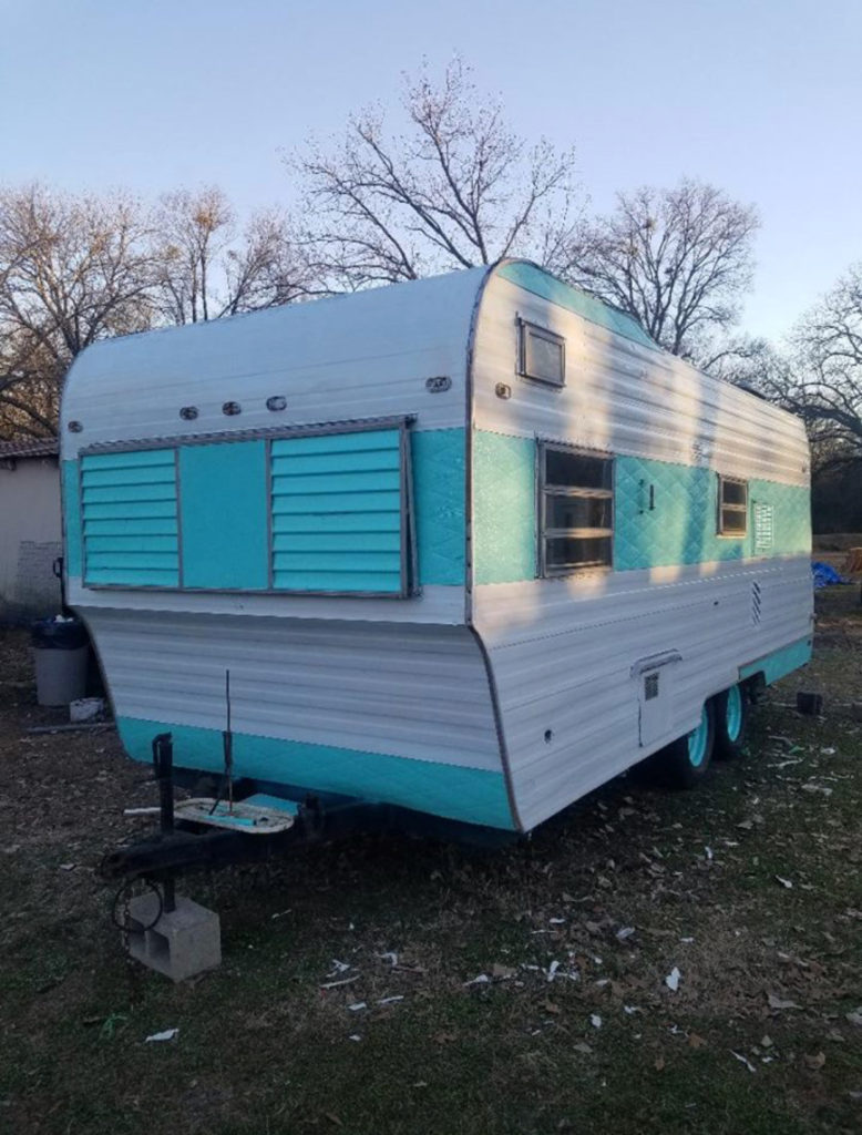 vintage trailer exterior