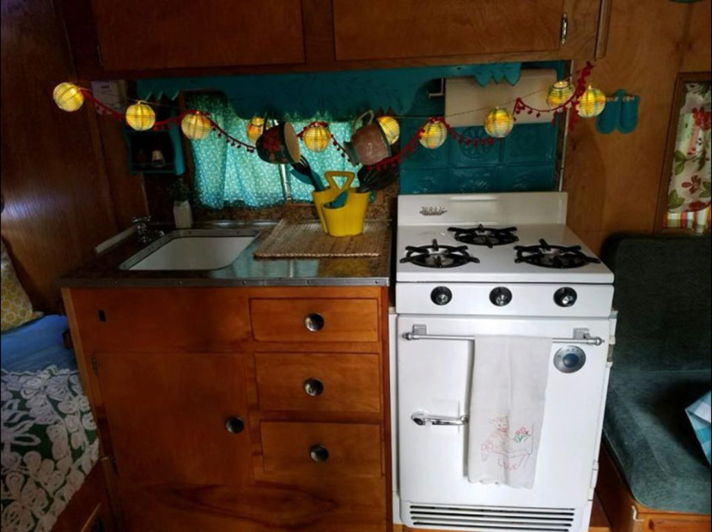 vintage travel trailer