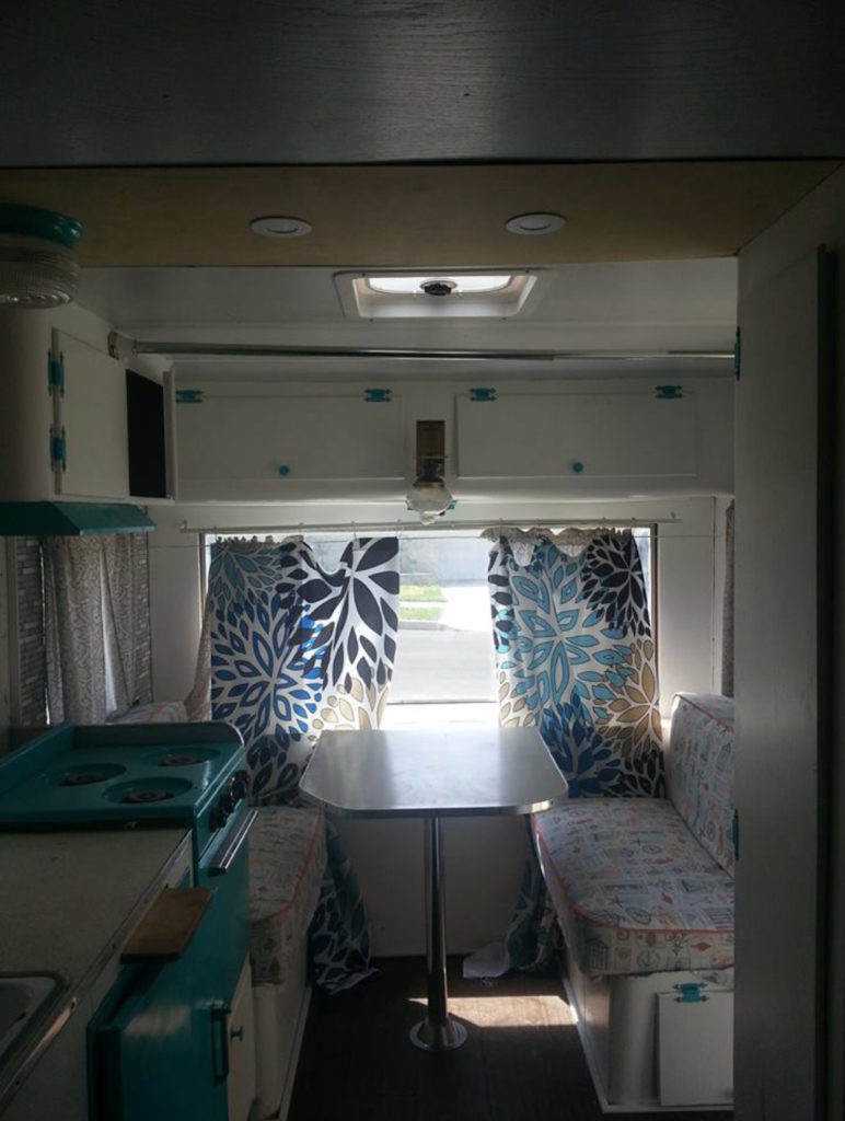 vintage camper interior