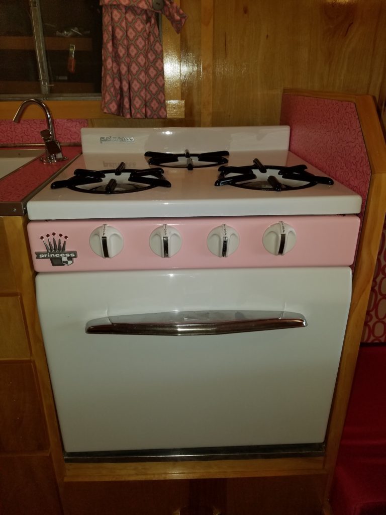 vintage trailer oven